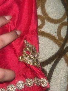 dark pink patchwork Blouse