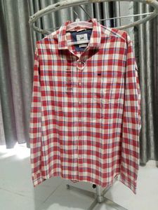 Lee Red Plaid Shirt M/L Size