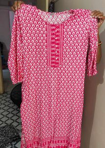 Pink Printed Kurti
