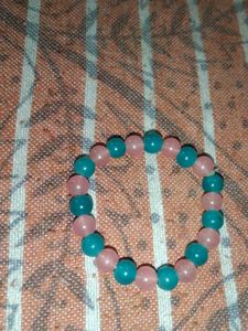 Plain Two Color Beads Bracelet