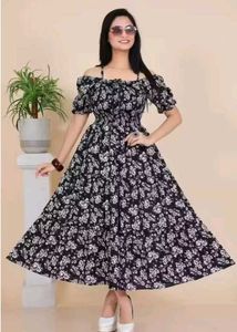 Floral Print Midi Dress