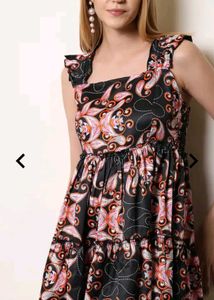 Paisley Print Tiered Dress 👗