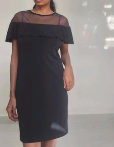 Stylish Black Knee Length Dress