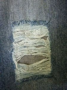 Ripped Denim Joggers