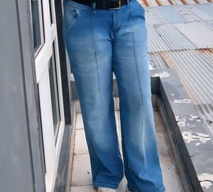 Roadster Blue High Rise Wide Leg Jeans
