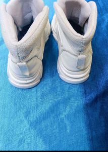 Stylish White High-Top Sneakers