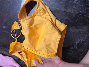 Yellow Sleeveless Blouse