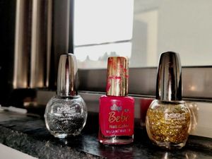 Nail Polish Bundle - 2 glitter Colors 1- Sade free