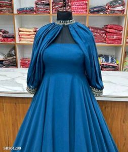 New Bollywood Stayle Beautiful Gown Dress Ne
