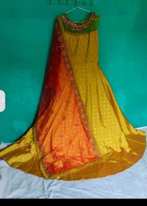 gown and lengha