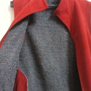 sleeveless red jacket