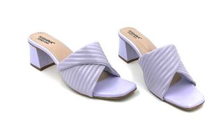 Toshina Lavender Heeled Mules