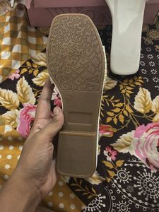 Shell Embellished Flats