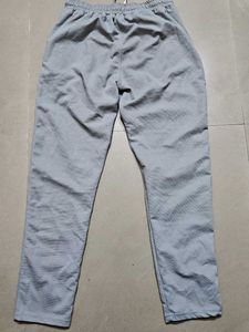 Grey Casual Drawstring Pants