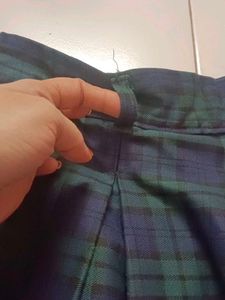 Plaid Pleated Skirt, uniform skirt 28 size