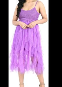 Crochet Mesh Partywear Dress
