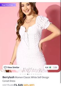 Berrylush White Corset Dress