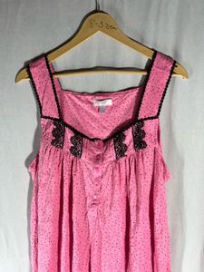 Pink Nightgown with Lace