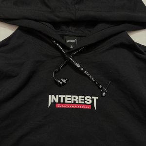 Black &#39;Interest&#39; Hoodie