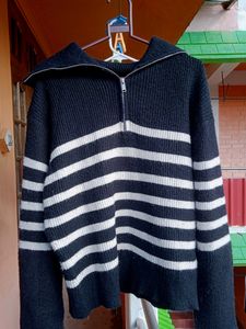 Black & White Striped Sweater..