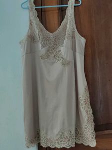 Vintage Lace Trim Slip Dress