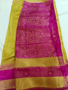 Silk Saree With Stitched Blouse