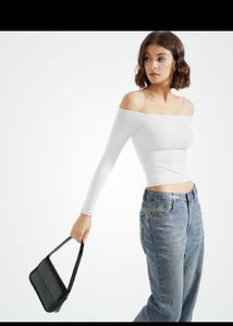 Chic White Off-Shoulder Top