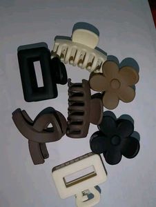 Hair Claw Clip Set - Neutral Tones