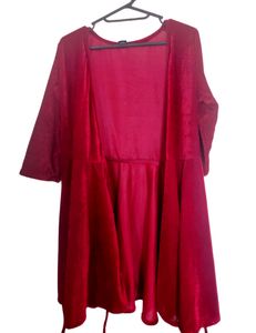 Tie Up Wrap Dress Or Outer