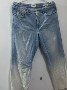 Cambio Ombre Wide Leg Jeans