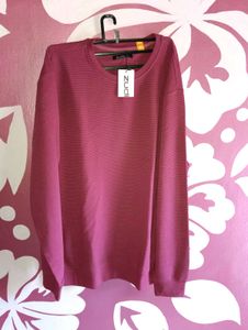 Burgundy Knit Sweater