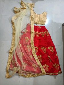 Red & Gold Lehenga Choli
