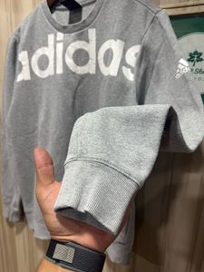 Adidas Essentials Crewneck Big Logo Sweatshirt