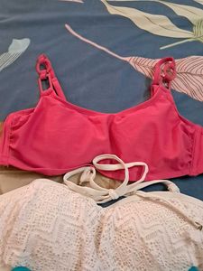 Padded  Four Imported Fabric Bra