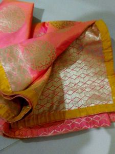 Elegant Pink Saree