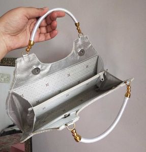 White Beaded Pearl Handbag