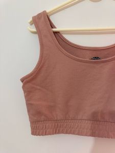 Peach Crop Top, Bust- 34/32 Stretchable