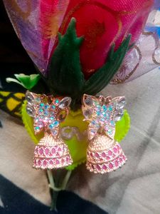 Butterfly Jhumka Earrings