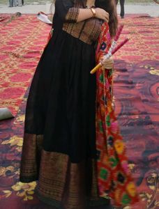 BIBA Black Designer Gown for woman