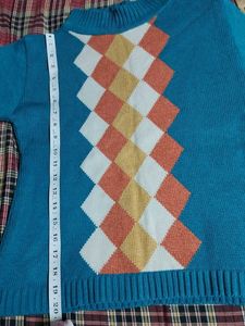 Argyle Pattern Sweater
