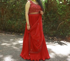 Red Stone Work Lehenga💃👠♥️