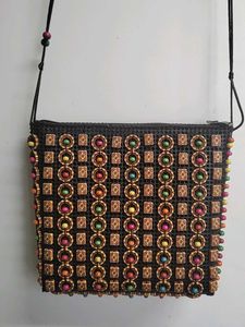 Boho Beaded Crossbody Bag