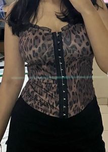 Newme Leopard Print Corset Top