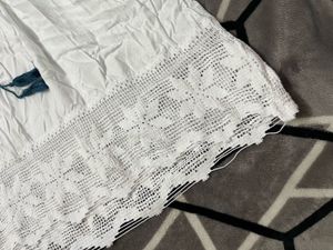 Embroidered White Dress