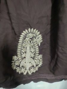 Embroidery Mini Skirt