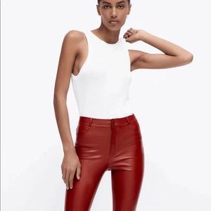 Zara Faux Leather Pants