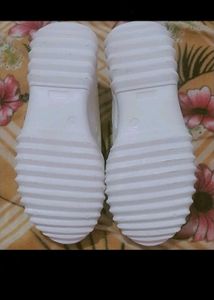 Naughty Girl White Chunky Sneakers