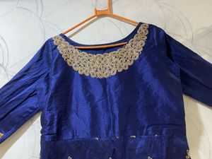 Elegant Blue Ethnic Gown