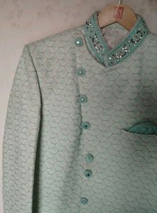 Elegant Mint Green Indo Western