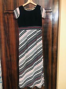 Long Length Dress .. Upto 36 Size With Side Chain